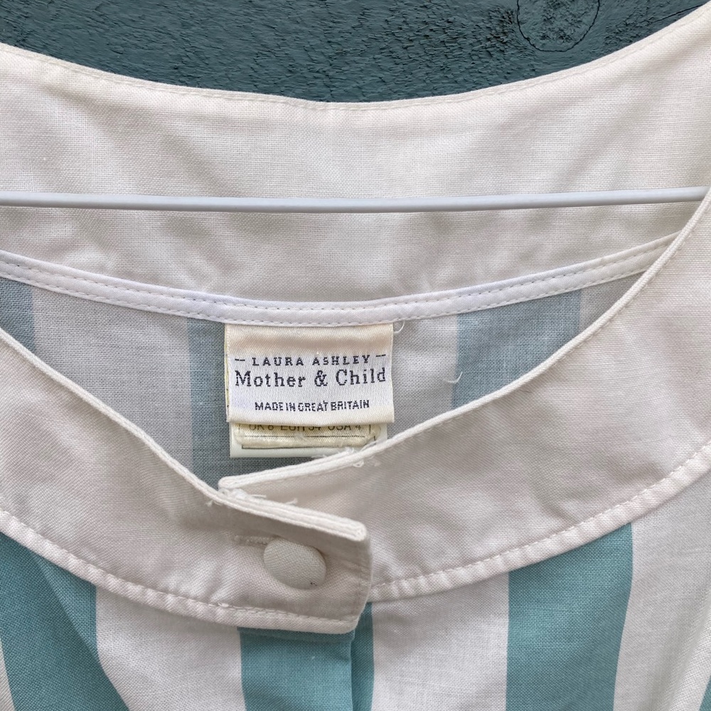 VINTAGE Laura Ashley Mother & Child Striped Tank Dress 4 - Picture 6 of 8